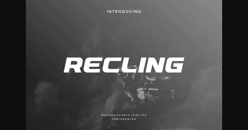 Recling Font Poster 3