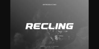 Recling Font Poster 1