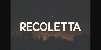 Recoletta Font Poster 1