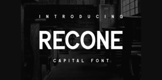 Recone Font Poster 1