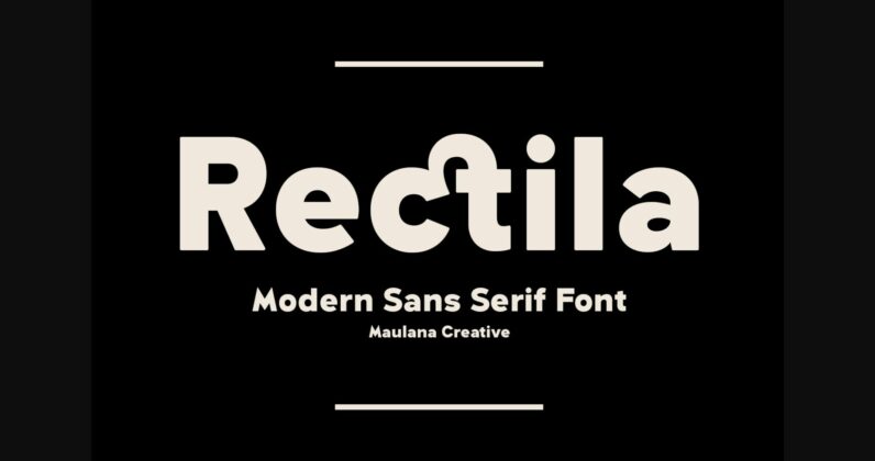 Rectila Font Poster 3