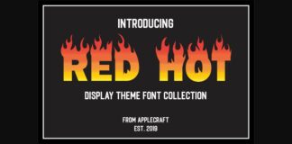 Red Hot Font Poster 1