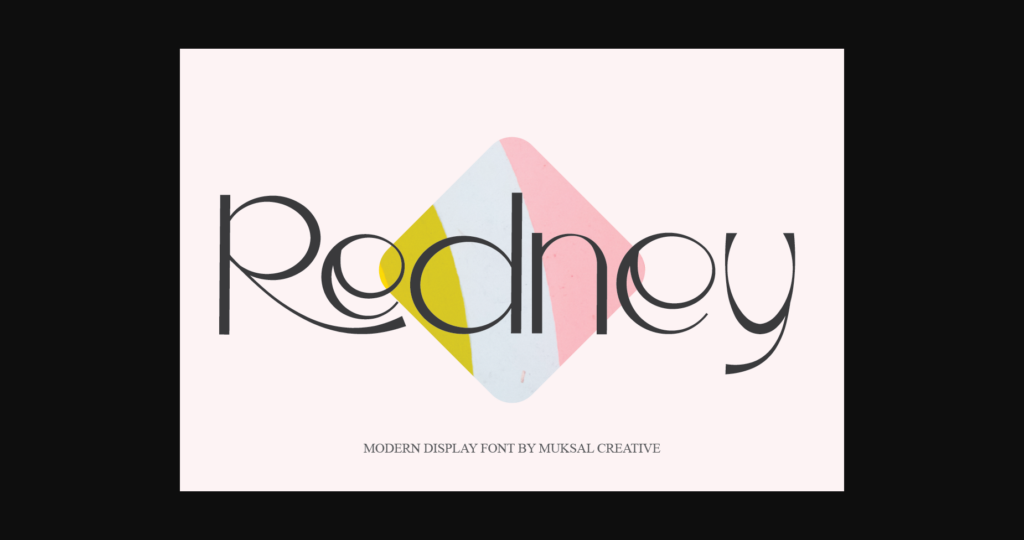 Redney Font Poster 3