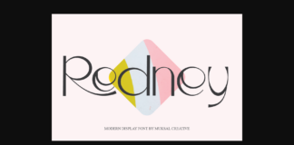 Redney Font Poster 1