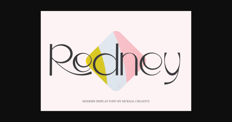 Redney Font Poster 1