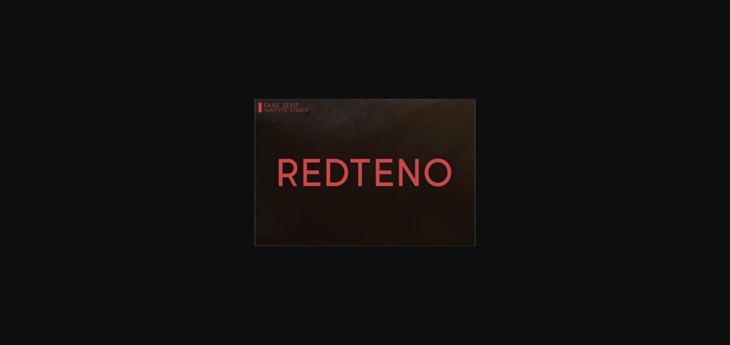 Redteno Font Poster 3