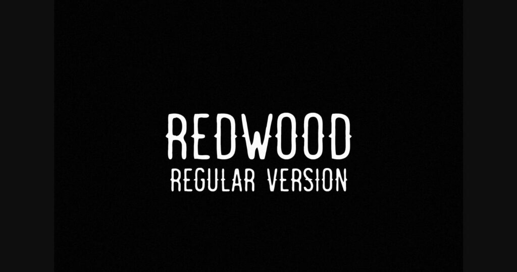 Redwood Regular Font Poster 3