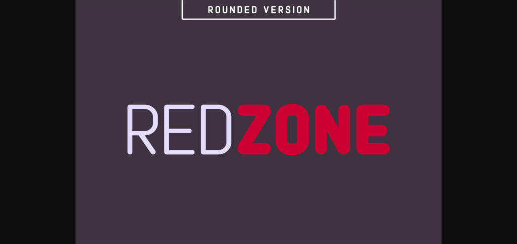 Redzone Font Poster 3