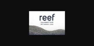 Reef Font Poster 1