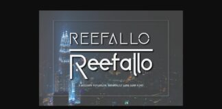 Reefallo Font Poster 1