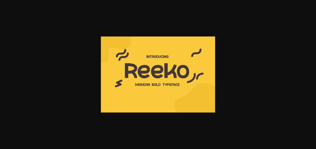 Reeko Font Poster 3