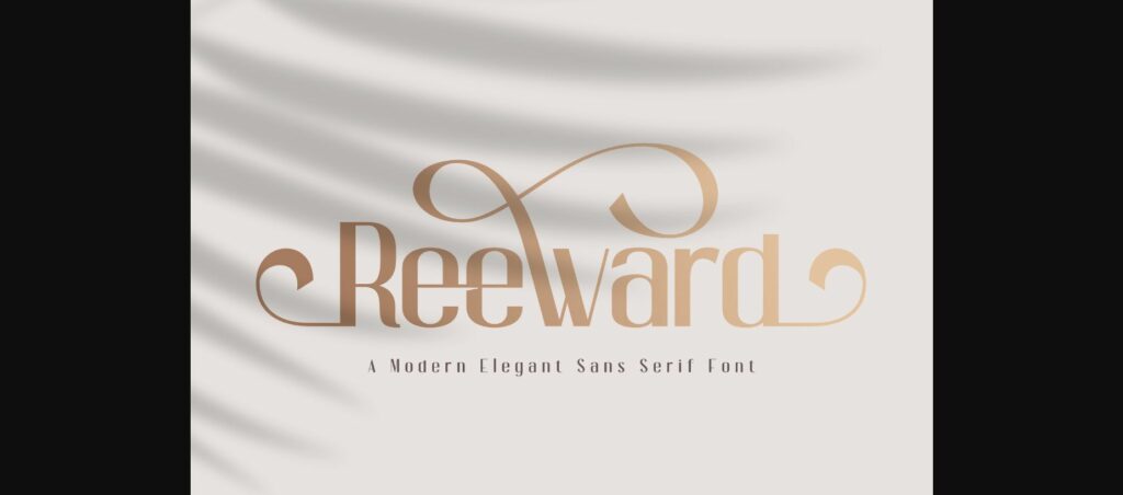 Reeward Font Poster 3