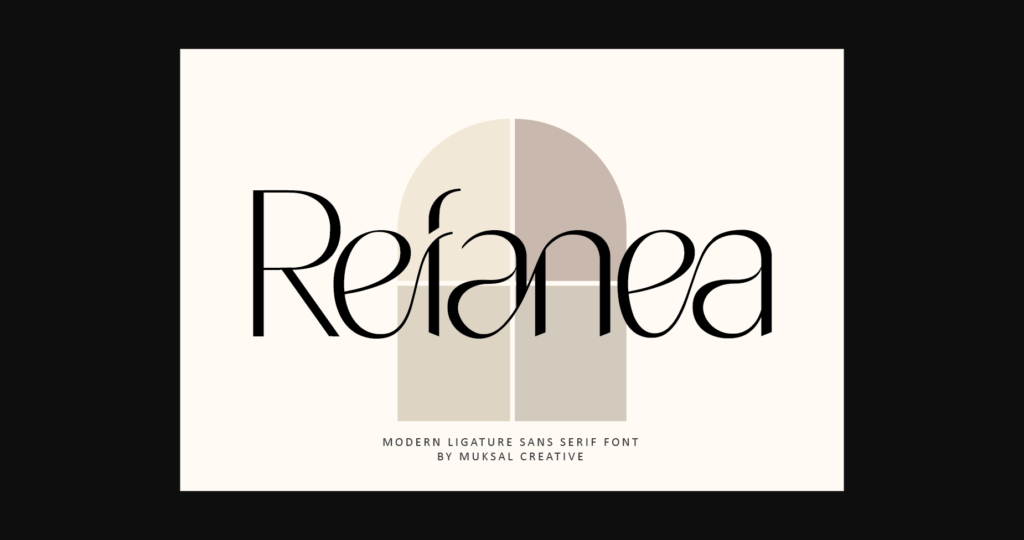 Refanea Font Poster 3