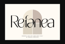 Refanea Font Poster 1