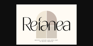 Refanea Font Poster 1