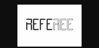 Referee Font Poster 1