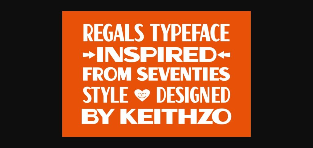 Regals Font Poster 8