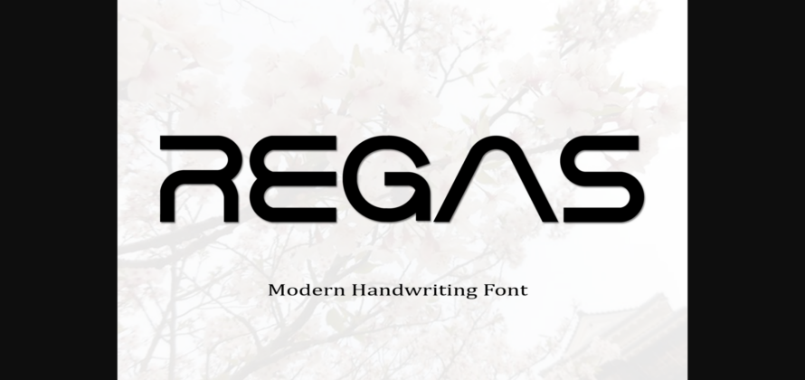 Regas Font Poster 3