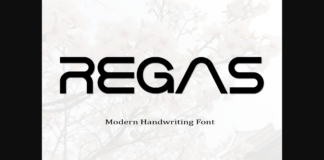 Regas Font Poster 1