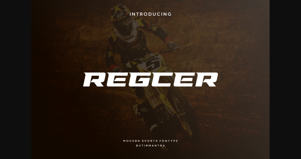 Regcer Font Poster 3