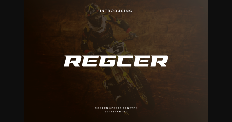 Regcer Font Poster 3