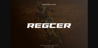 Regcer Font Poster 1