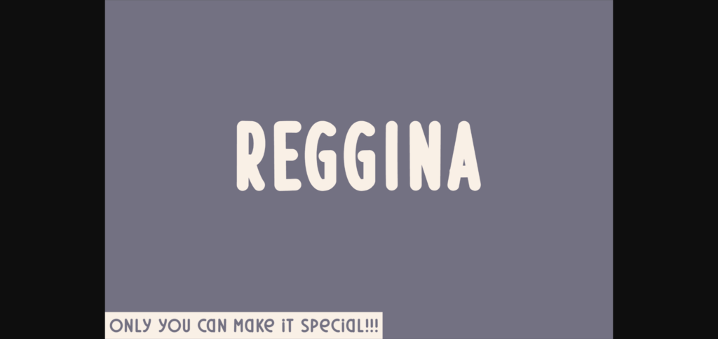 Reggina Font Poster 3