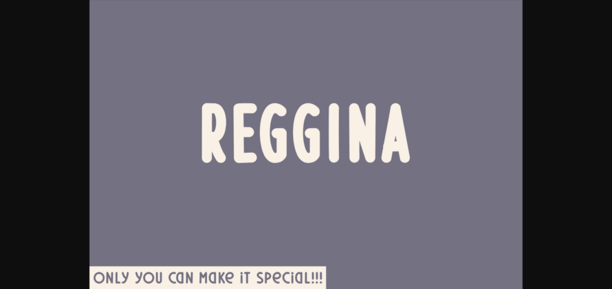 Reggina Font Poster 3