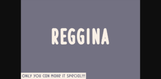 Reggina Font Poster 1