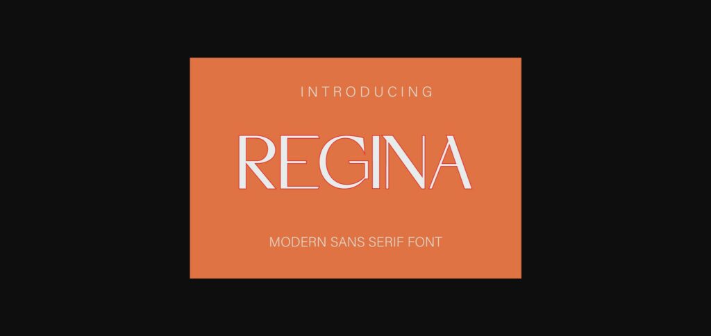 Regina Font Poster 3