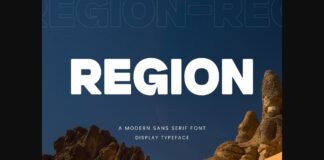 Region Font Poster 1