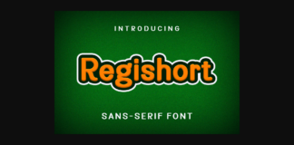 Regishort Font Poster 1