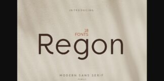 Regon Font Poster 1