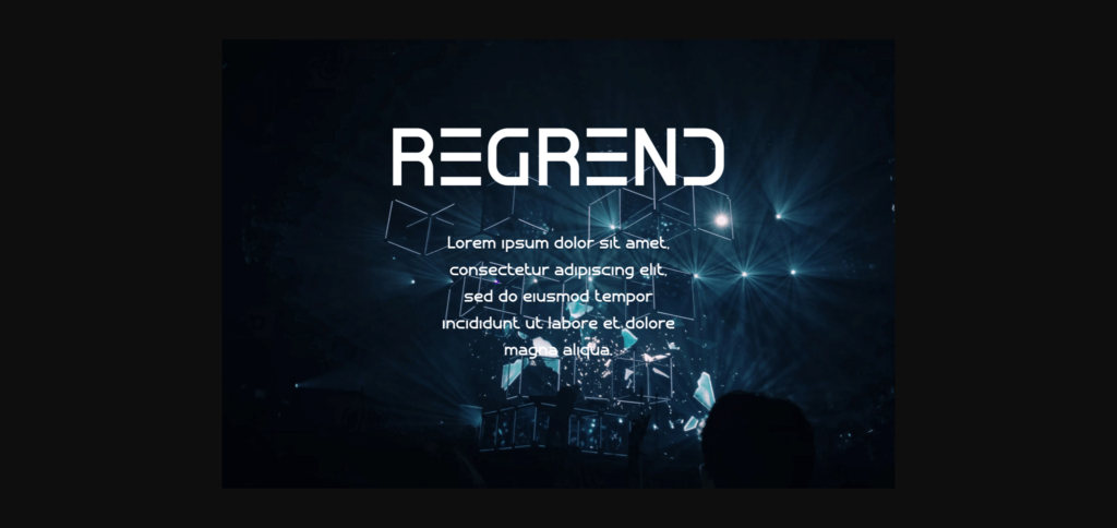 Regrend Font Poster 5