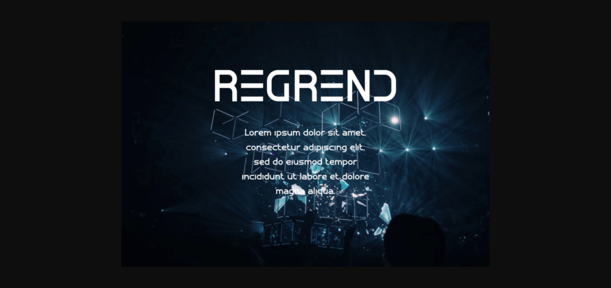 Regrend Font Poster 5