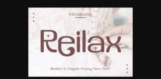 Reilax Font Poster 1