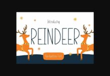 Reindeer Font Poster 1