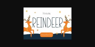 Reindeer Font Poster 1