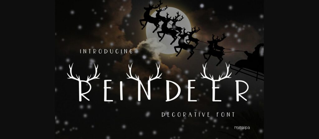 Reindeer Font Poster 3