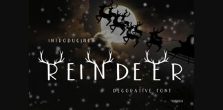 Reindeer Font Poster 1