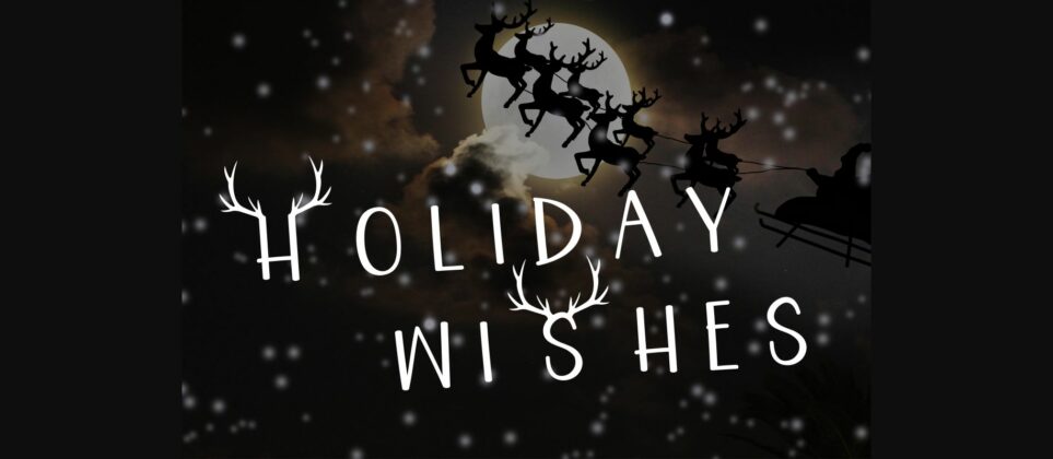 Reindeer Font Poster 4