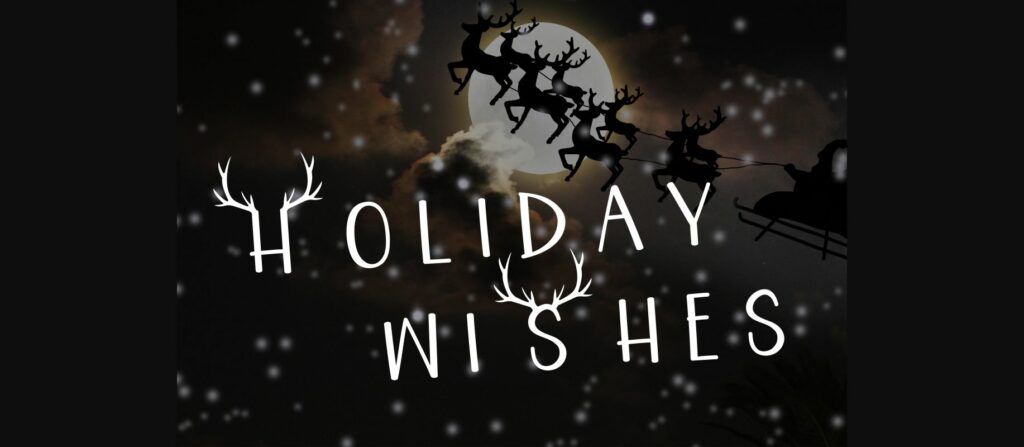 Reindeer Font Poster 2