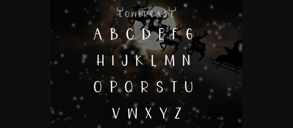 Reindeer Font Poster 6