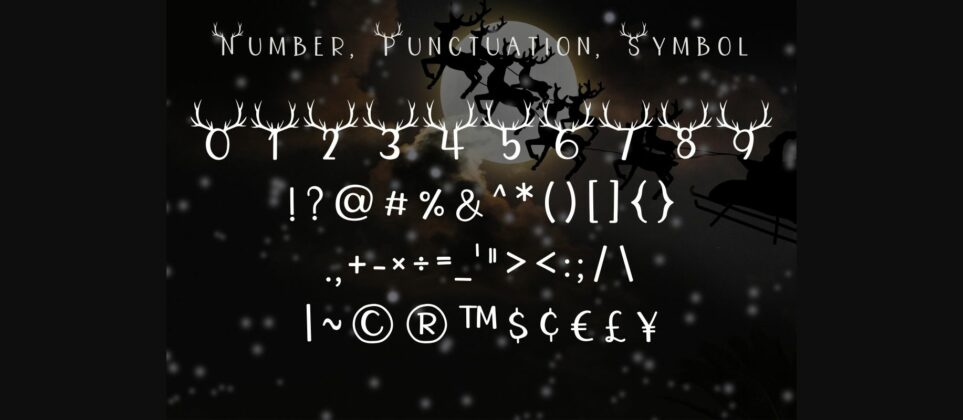 Reindeer Font Poster 7