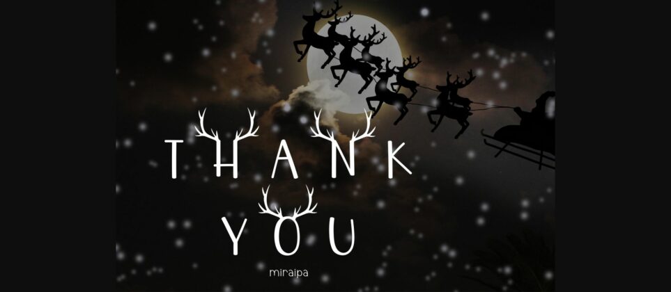 Reindeer Font Poster 8