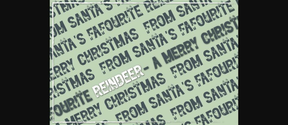 Reindeer Font Poster 5