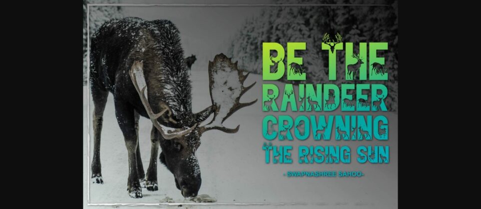 Reindeer Font Poster 6