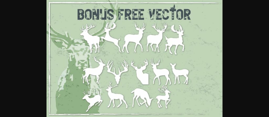 Reindeer Font Poster 11