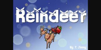 Reindeer Font Poster 1