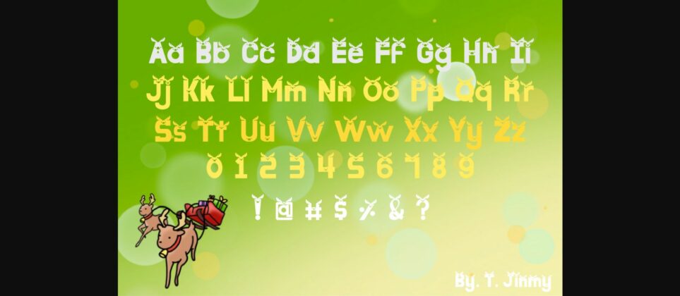 Reindeer Font Poster 5